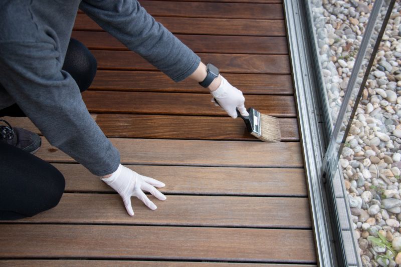 Products For Deck Staining And Sealings in use
